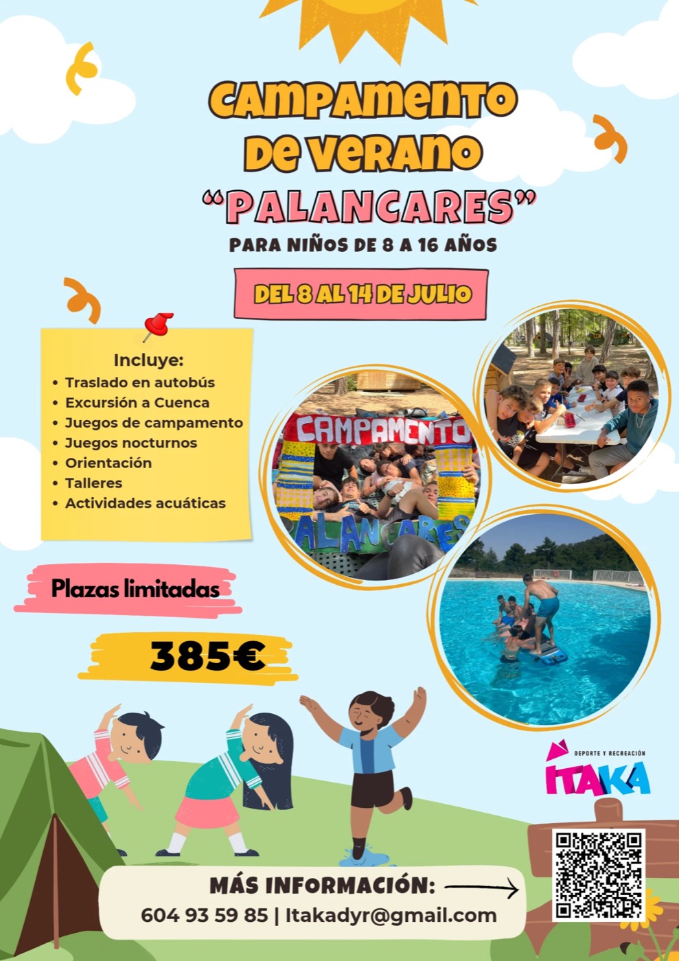 Cartel del campamento Palancares 2027